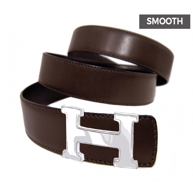 Reversible Textured Belt Strap Replacement for HERMES Buckle Belt