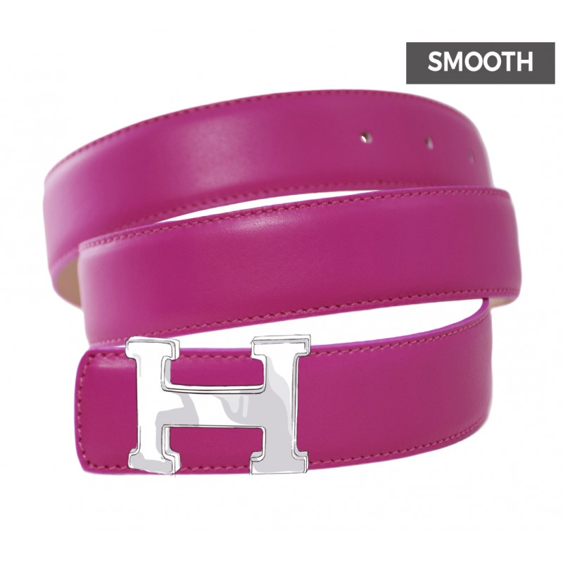 Reversible Leather Belt Pink 32mm 1.25 With Belt V 