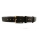 Cintura Uomo in Razza Marrone Scuro alta 4cm