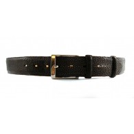 Cintura Uomo in Razza Marrone Scuro alta 4cm