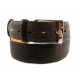 Cintura Uomo in Razza Marrone Scuro alta 4cm