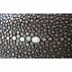 Cintura Uomo in Razza Marrone Scuro alta 4cm