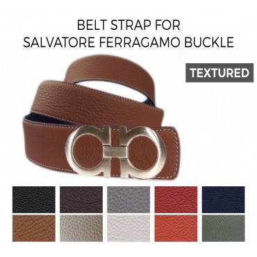 Textured Reversible Belt - Light Tan/Black, Belts