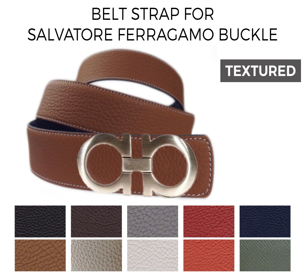SALVATORE FERRAGAMO Mens Reversible Black/Brown Leather Belt