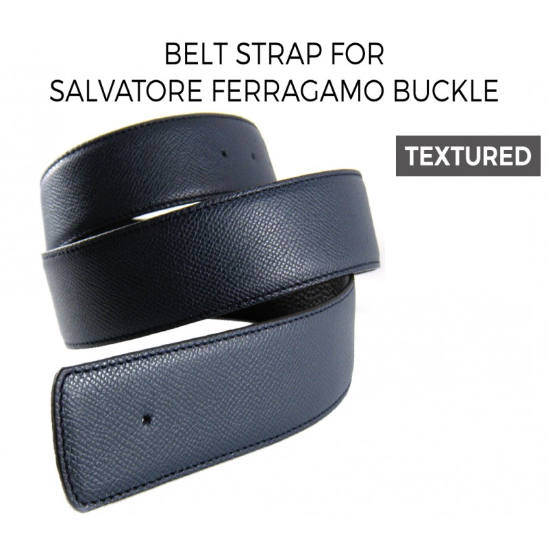 Reversible TEXTURED Calfskin Belt Strap for HERMES Buckle Belt Kit