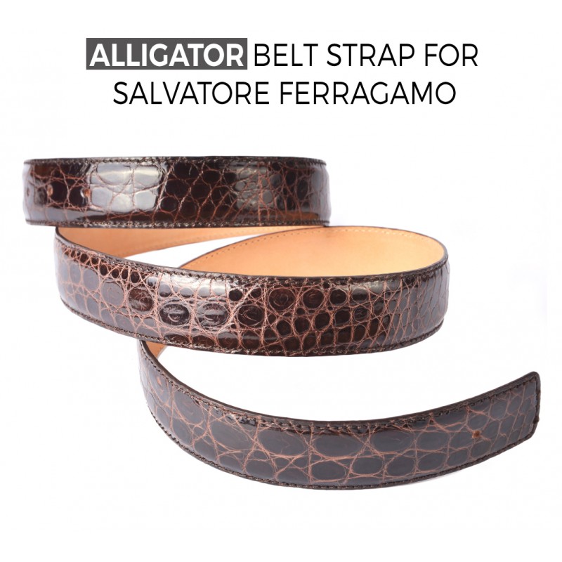 Ferragamo Man Reversible and Adjustable Gancini Belt Denim Size 115cm