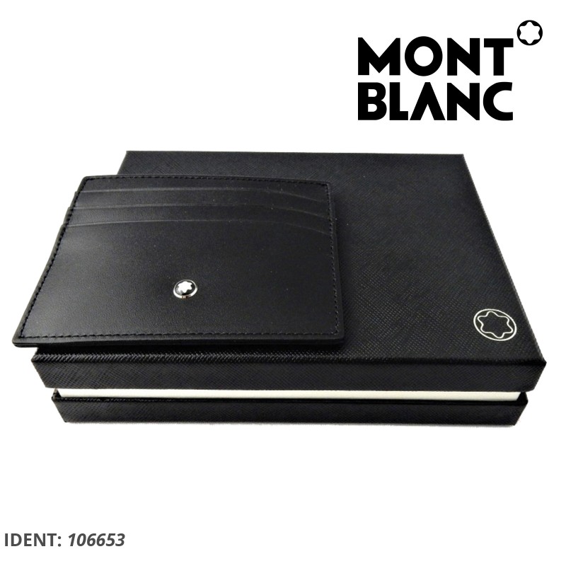 Montblanc Meisterstück Credit Card Holder, Black, 6 Cards, 106653 - Iguana  Sell